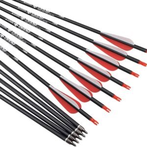30 inch Archery Arrows for Recurve Bow Fiberglass Target Practice