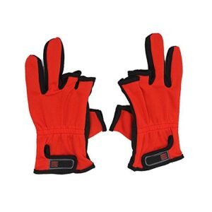 Breathable 3 Low-Cut Fingers Fishing Gloves