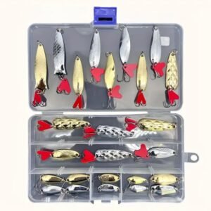 Fishing Spoons Lure Bass Spoons Spinners Bait Metal Tackle Set