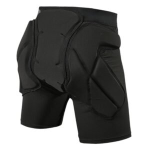 Futaba Protective Padded Short Pants Impact Resistance for Hip,Butt and Tailbone, Suitable for SKi, Skate and Snowboard and Other Sports - Black - S