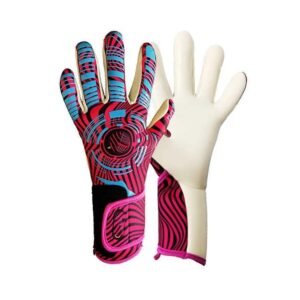 Futaba Professional Thick Latex Protection Anti Slip Football Goalkeeper Gloves - Pink -Size 7