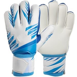 Futaba Kids Anti-Slip Junior Football Gloves Goalie Gloves - Blue -Size 6