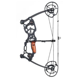 Futaba Archery 45-70 lbs Adjustable Dual-Purpose Steel Ball Compound Bow - Black