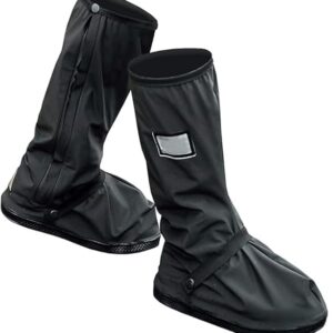 Futaba Adjustable, Reusable, Waterproof Rain Shoe Cover- Black - Extra Extra Large