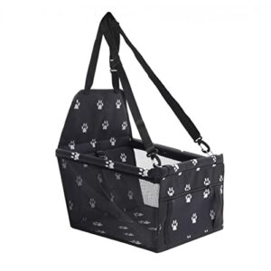 Futaba Pet Car Booster Seat Travel Carrier Cage with Seat Belt for Small Dogs Cats (Size: 40 x 34 x 25cm)