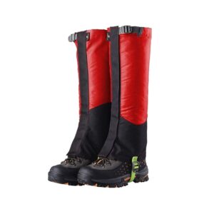 Futaba Outdoor Trekking, Snow Legging, Gaiters Legs Covered-Red-Medium