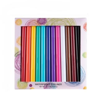 Futaba Highly Pigmented Anti-Stain Waterproof Matte Eyeliner - Pack of 12